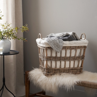 OpenWeave Kubu Storage Basket Laundry & Storage The White Company UK