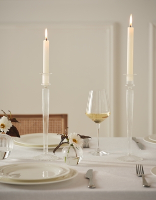 Optic Frill Dinner Candle Holder – Large