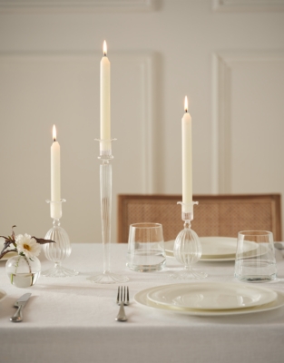 Optic Frill Dinner Candle Holder – Large