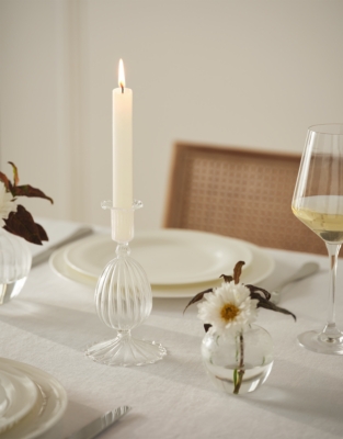 Optic Frill Dinner Candle Holder – Medium