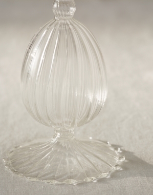 Optic Frill Dinner Candle Holder – Medium