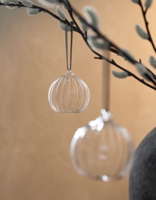 Optic Glass Pumpkin – 6.5cm