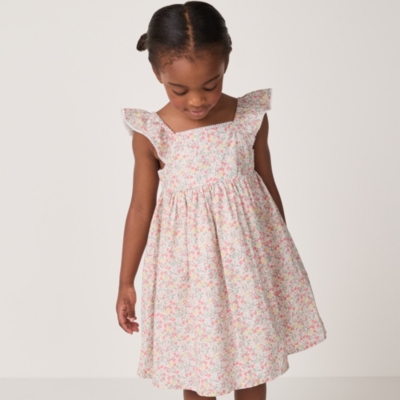 Organic Cotton ‘Manon’ Floral Frill Dress (18mths–6yrs)