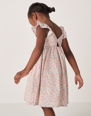 Organic Cotton ‘Manon’ Floral Frill Dress (18mths–6yrs)