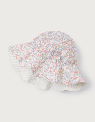 Organic Cotton ‘Manon’ Floral Hat (0–6yrs)