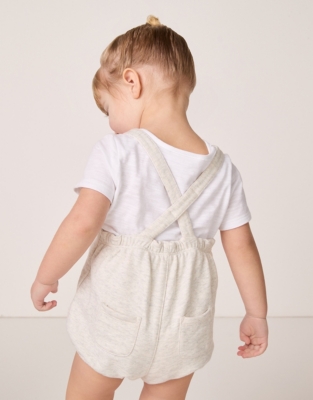 Organic Cotton ‘Sheep’ Embroidered Bubble Romper & T-Shirt Set (0–24mths)