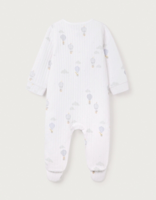 Organic Cotton “Up In The Air” Sleepsuit (0–24mths)