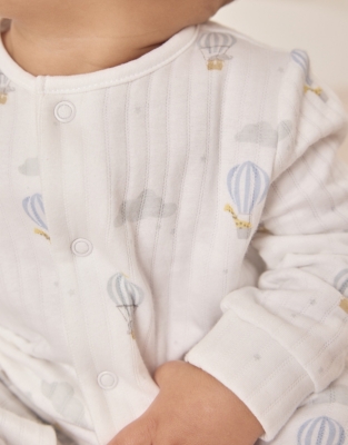 Organic Cotton “Up In The Air” Sleepsuit (0–24mths)