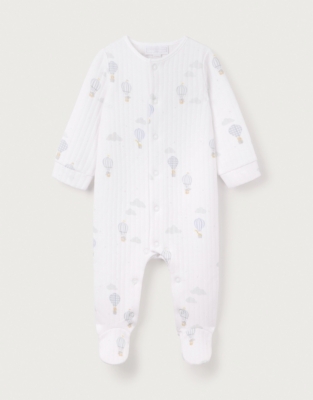 Organic Cotton “Up In The Air” Sleepsuit (0–24mths)