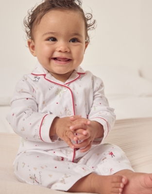 Organic Cotton 12 Days of Christmas Sleepsuit (0–24mths)