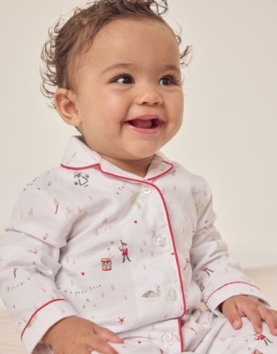 Organic Cotton 12 Days of Christmas Sleepsuit (0–24mths)