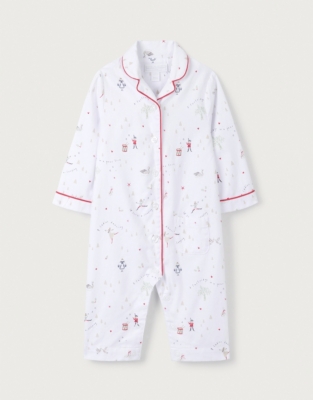 Organic Cotton 12 Days of Christmas Sleepsuit (0–24mths)
