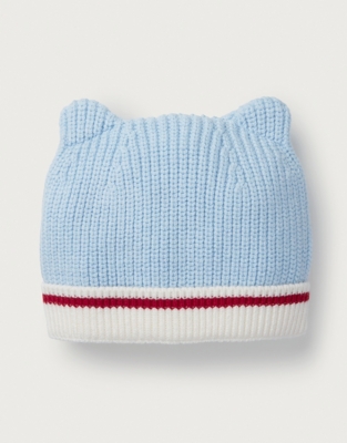 Organic Cotton And Wool Bear Knitted Hat (0–6yrs)