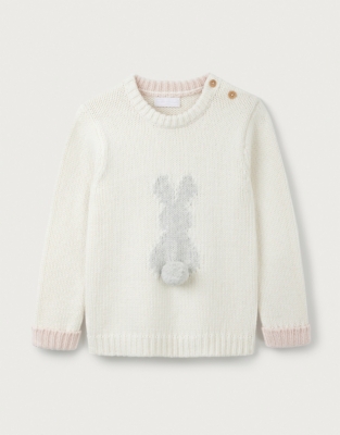 Organic Cotton And Wool Bunny Jumper (0–18mths)