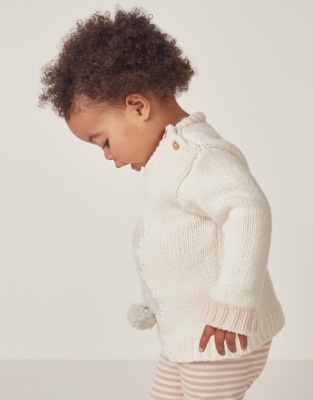 Organic Cotton And Wool Bunny Jumper (0–18mths)