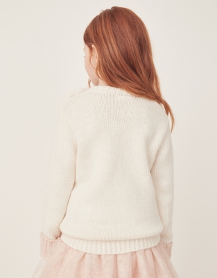 Organic Cotton And Wool Bunny Jumper (18mths–6yrs)