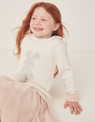 Organic Cotton And Wool Bunny Jumper (18mths–6yrs)