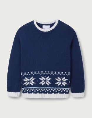 Organic Cotton And Wool Fair Isle Sweater (18mths–6yrs)