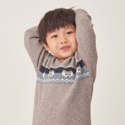 Organic Cotton And Wool Fox Fair Isle Sweater (18mths–6yrs)