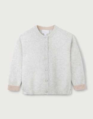 Organic Cotton And Wool Heart Cardigan (0–18mths)