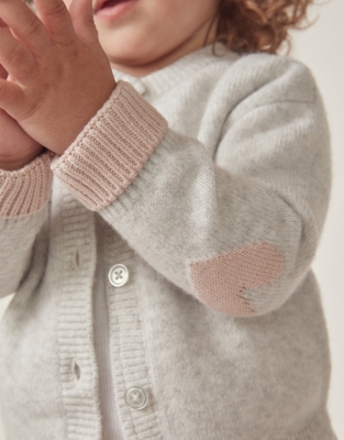 Organic Cotton And Wool Heart Cardigan (0–18mths)