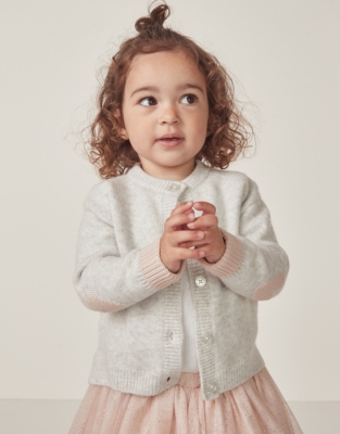 Organic Cotton And Wool Heart Cardigan (0–18mths)