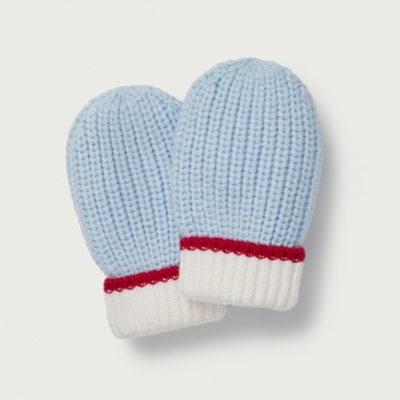 Organic Cotton And Wool Knitted Mittens (0–6yrs)