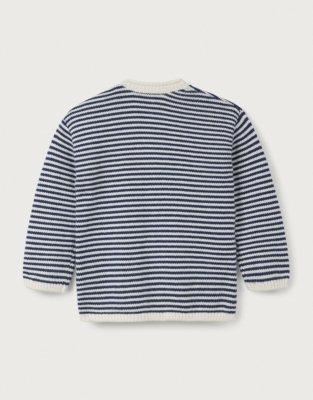 Organic Cotton And Wool Stripe Jumper (0–18mths)