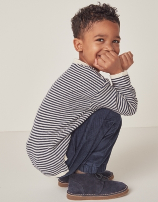 Organic Cotton And Wool Stripe Jumper (18mths–6yrs)