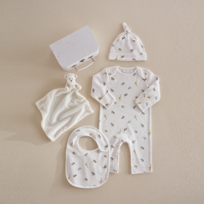 Organic Cotton Animal Friends Welcome Baby Gift Set (0–6mths)