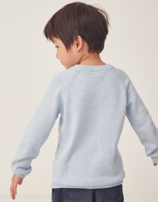 Organic Cotton Badger Jumper (18mths–6yrs)