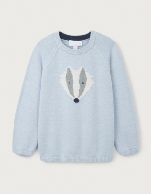 Organic Cotton Badger Jumper (18mths–6yrs)