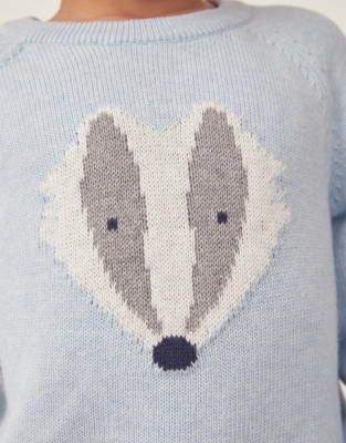 Organic Cotton Badger Jumper (18mths–6yrs)