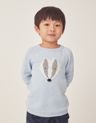 Organic Cotton Badger Jumper (18mths–6yrs)