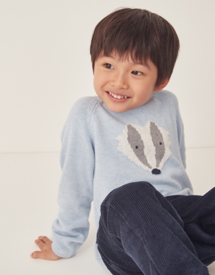 Organic Cotton Badger Jumper (18mths–6yrs)