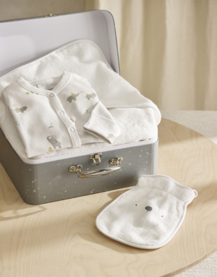 Organic Cotton Bathtime Gift Set (0–6mths)