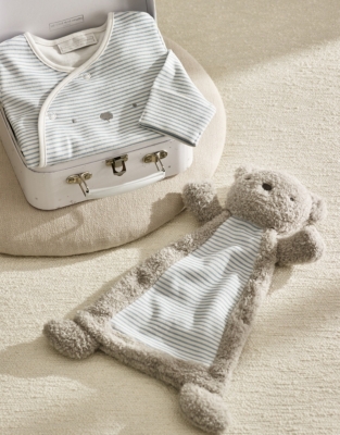 Organic Cotton Bear Hug Welcome Baby Gift Set (0–6mths)