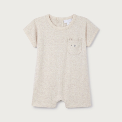 Organic Cotton Bear Romper (0–24mths)