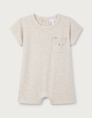 Organic Cotton Bear Romper (0–24mths)
