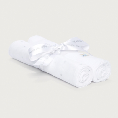 Organic Cotton Bedtime Friends Muslins – Set of 2