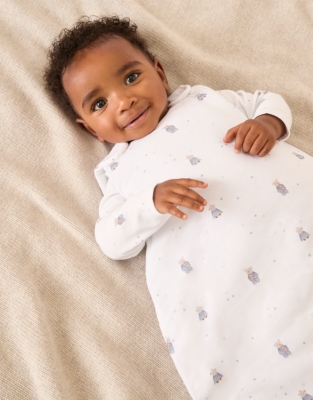 Organic Cotton Bedtime Friends Reversible Sleeping Bag – 2.5 Tog