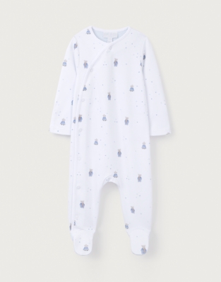 Organic Cotton Bedtime Friends Wrap Sleepsuit (0–24mths)