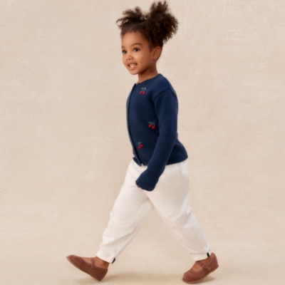Organic Cotton Blend Cherry Cardigan (0–4yrs)
