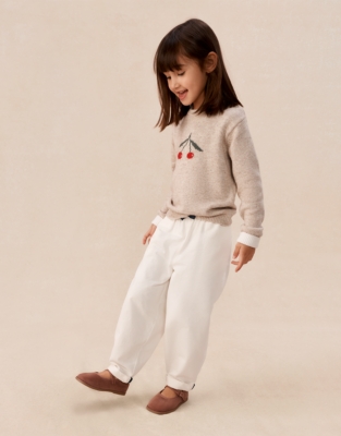 Organic Cotton Blend Cherry Jumper (0–4yrs)