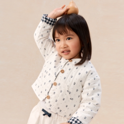 Organic Cotton Blend Daisy Jacket (0–4yrs)