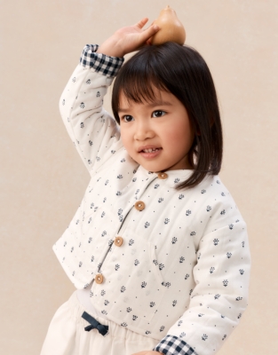 Organic Cotton Blend Daisy Jacket (0–4yrs)