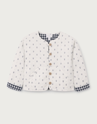 Organic Cotton Blend Daisy Jacket (0–4yrs)