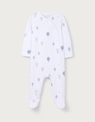 Organic Cotton Blend Hot Air — Air Balloon Sleepsuit (0–24mths)