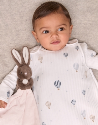 Organic Cotton Blend Hot Air Balloon Quilted Sleeping Bag — 2.5 Tog