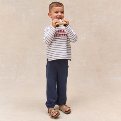 Organic Cotton Blend Little Explorer Sweatshirt & Joggers Set (0–4yrs)